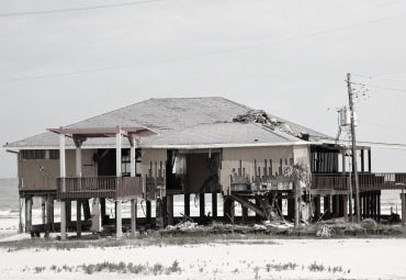 Wind damage - spray foam can help prevent uplift to Phoenix roofs